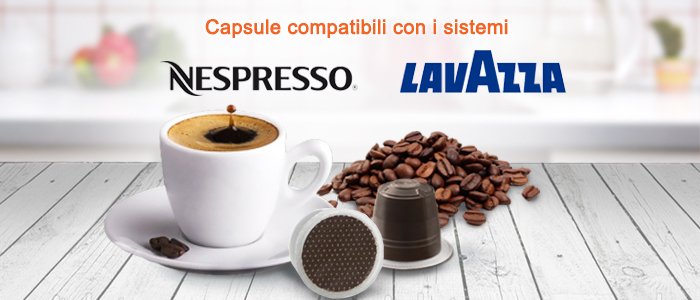 Capsule compatibili Nespresso e Lavazza Espresso Point