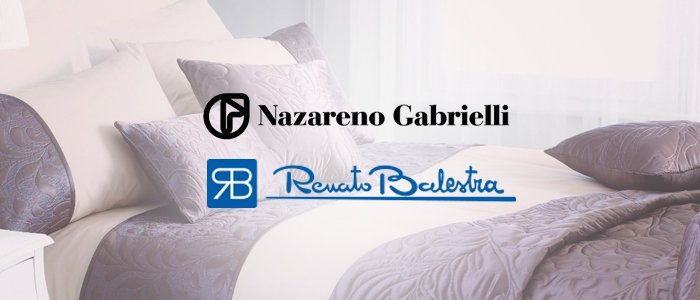 Nazareno Gabrielli e Renato Balestra biancheria per la casa