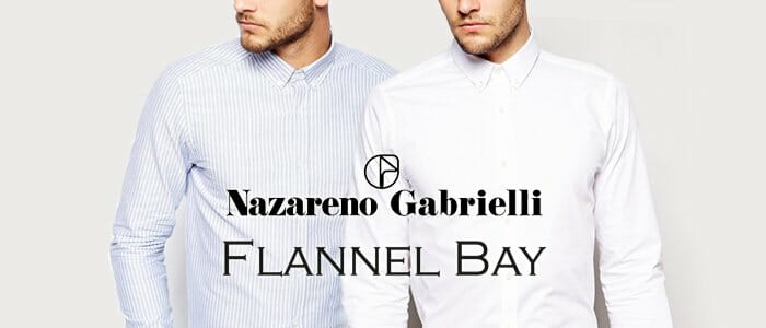 Camicie uomo Flannel Bay e Nazareno Gabrielli