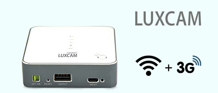 Luxcam Connect: router 3G e Power Bank
