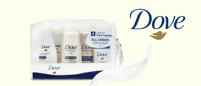 Dove set cosmesi da viaggio