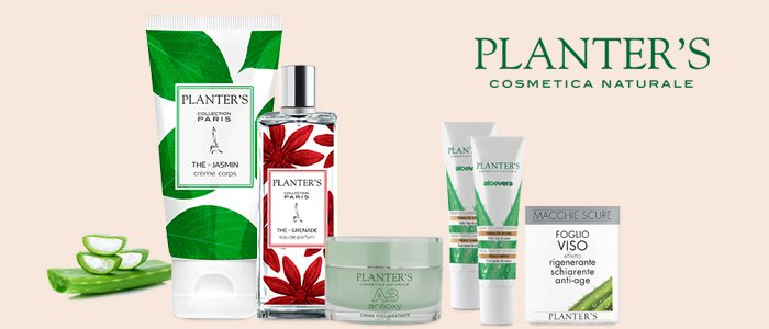 Planter's cosmetica naturale: viso, mani e corpo