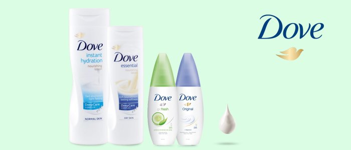 Dove creme corpo e deodoranti