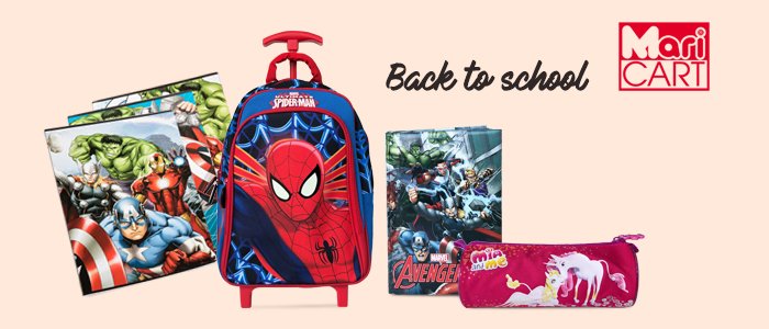 Back to School: zaini, cartelle, astucci e cartoleria