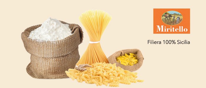 Promozione Miritello: pasta di semola di grano duro filiera 100% Sicilia