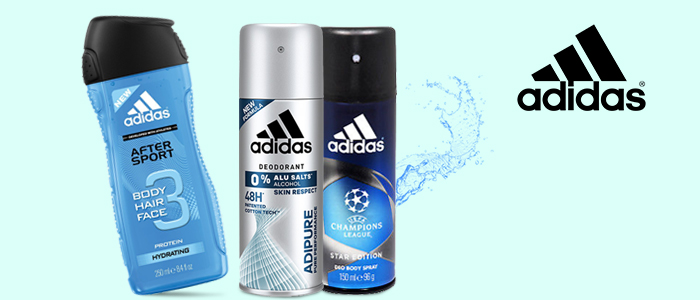 Adidas: Bagnodoccia 3in1 e Deodoranti