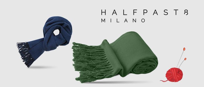 HALFPAST8®: sciarpe Made in Italy