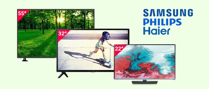 Samsung, Philips e Haier: Smart TV, Full HD e HD Ready