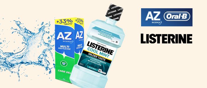 AZ dentifricio e LISTERINE colluttorio