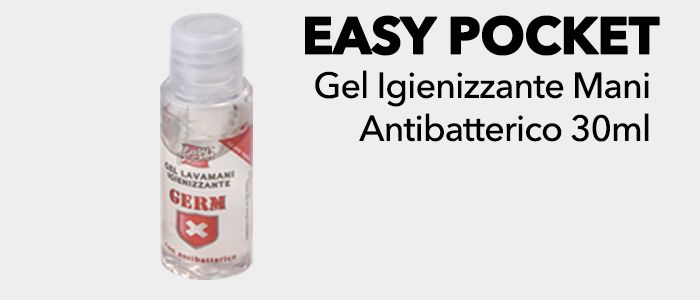 Easy Pocket: Gel Igienizzante Mani Antibatterico 30ml