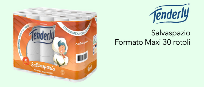 Tenderly: Carta Igienica Formato Maxi 30 Rotoli
