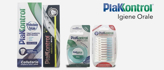 PlakKontrol Igiene orale: Dentifrici, Spazzolini e Collutori