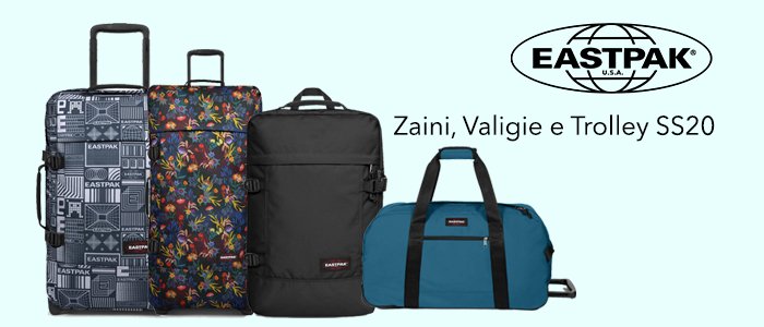 Eastpak Travel: Zaini, Valigie e Trolley SS20