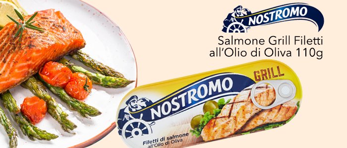PROMO Nostromo: Salmone Grill Filetti all’Olio di Oliva