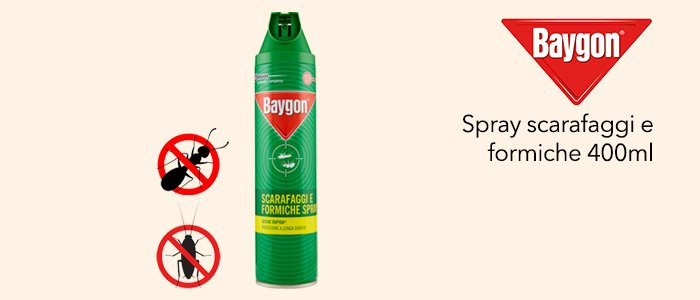 Baygon Spray scarafaggi e formiche 400ml