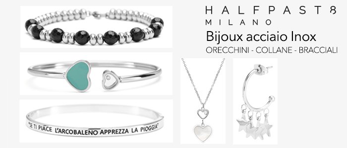 HALFPAST8 Bijoux A/I 2020-21: bracciali, collane e orecchini