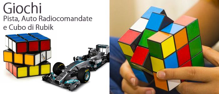 Pista, Auto Radiocomandate e Cubo di Rubik