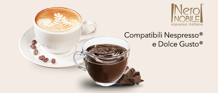 NeroNobile Capsule Compatibili Nespresso e Dolce Gusto - Buy&Benefit