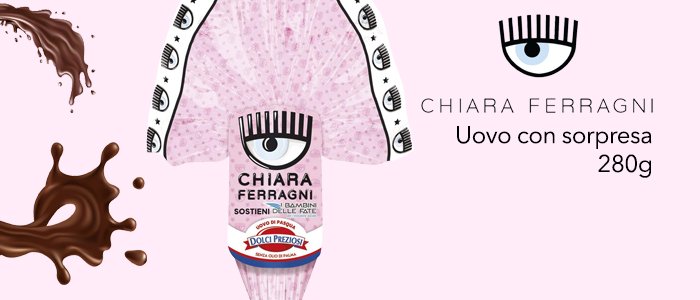 Dolci Preziosi: Uovo Chiara Ferragni 280g