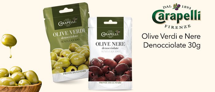 Promo Carapelli: Olive denocciolate verdi e nere