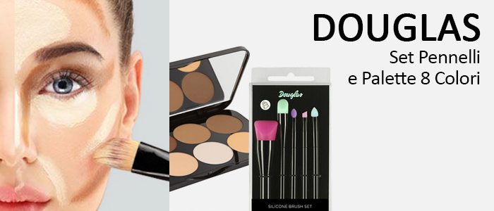 Douglas Make Up: Set Pennelli e Palette 8 Colori