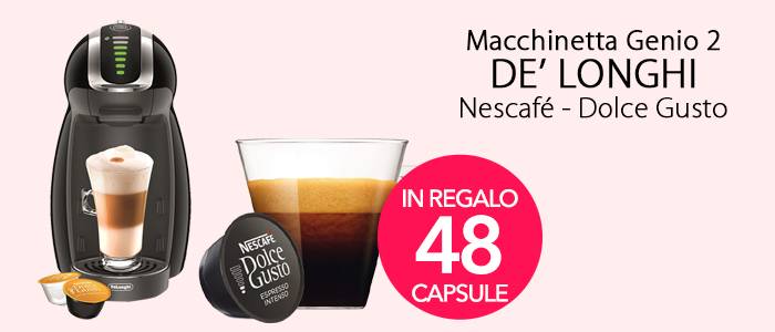 Macchina De' Longhi Dolce Gusto Genio 2 con 48 Capsule Originali -  Buy&Benefit