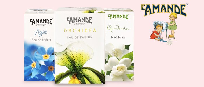 L'amande Profumi 50ml: Azuré, Gardenia e Orchidea