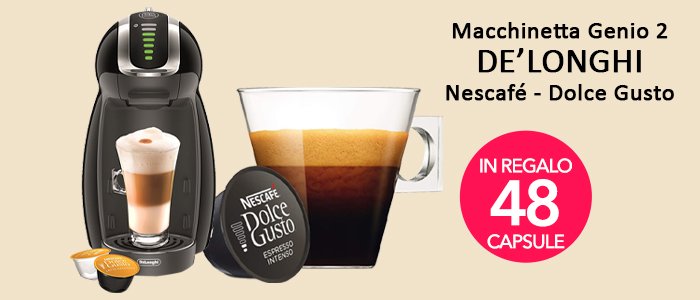 De' Longhi Nescafè Dolcegusto Macchinetta del Caffè + 48 Capsule OMAGGIO -  Buy&Benefit