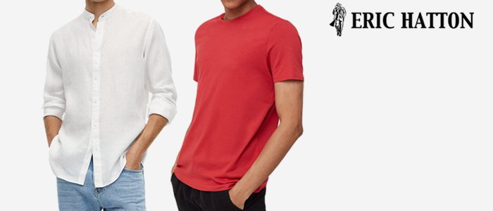 Eric Hatton SS22 Camicie Puro Lino, T-Shirt e Polo