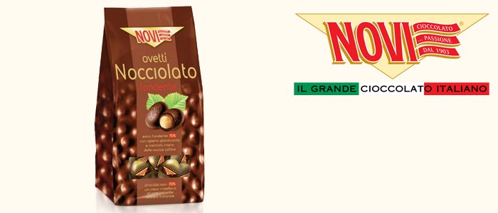 Novi Ovetti Nocciolato Fondente 145g