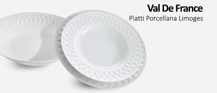 Val De France Piatti in Porcellana Limoges