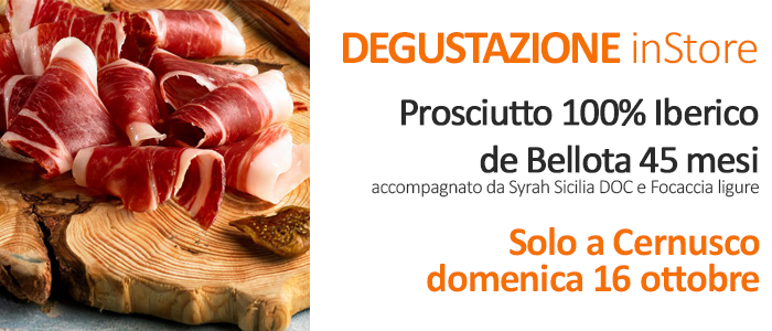 Degustazione InStore: prosciutto Iberico de Bellota