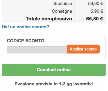 Hai un codice sconto?