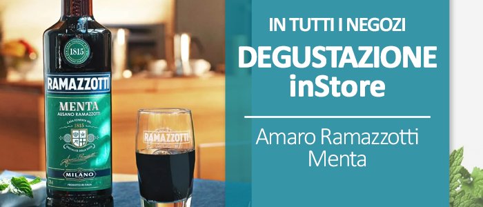 Degustazione inStore: Amaro Ramazzotti alla Menta