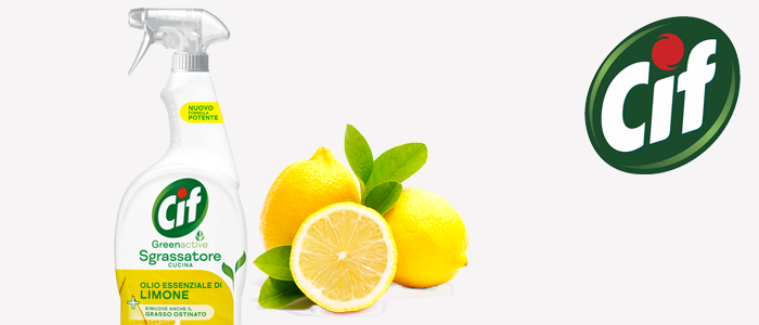 Cif sgrassatore cucina Green Active al limone 900ml - Buy&Benefit