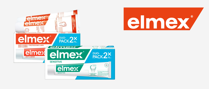 Elmex Dentifricio Sensitive e Anti-Carie pack 2x75ml