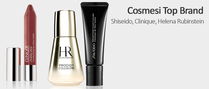 Cosmesi Top Brand: Shiseido, Clinique e Helena Rubinstein