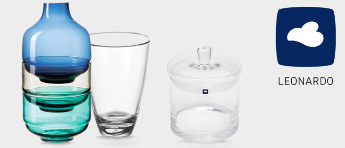 Leonardo: Vasi e Bicchieri in vetro