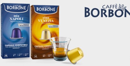 Caffè Borbone: capsule compatibili Nespresso in alluminio